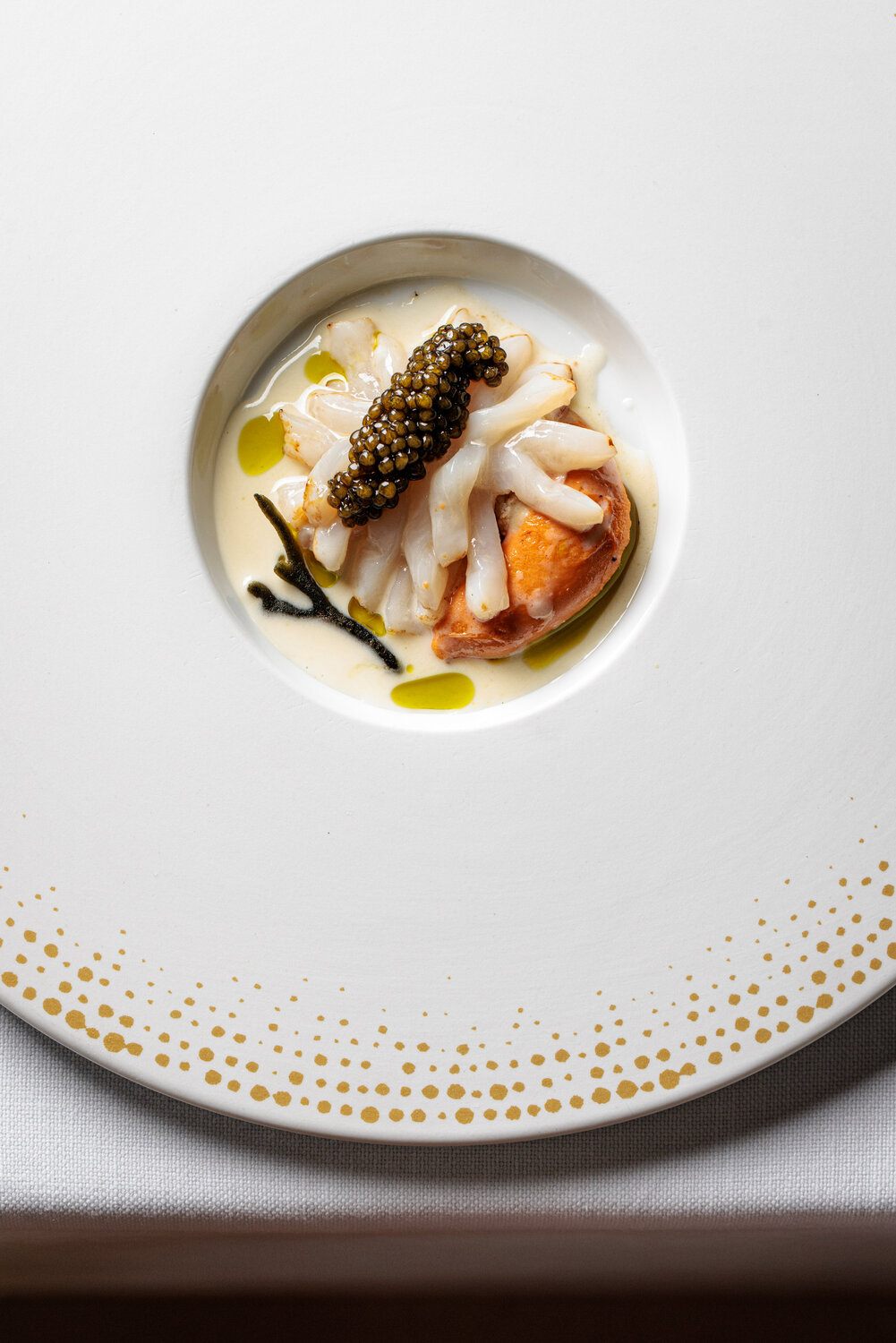 Plato de alta cocina de Tribeca