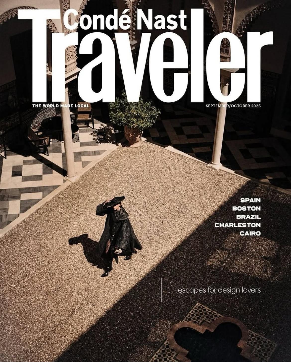 Portada de Cond&eacute; Nast Traveler USA con La Casa del Limonero