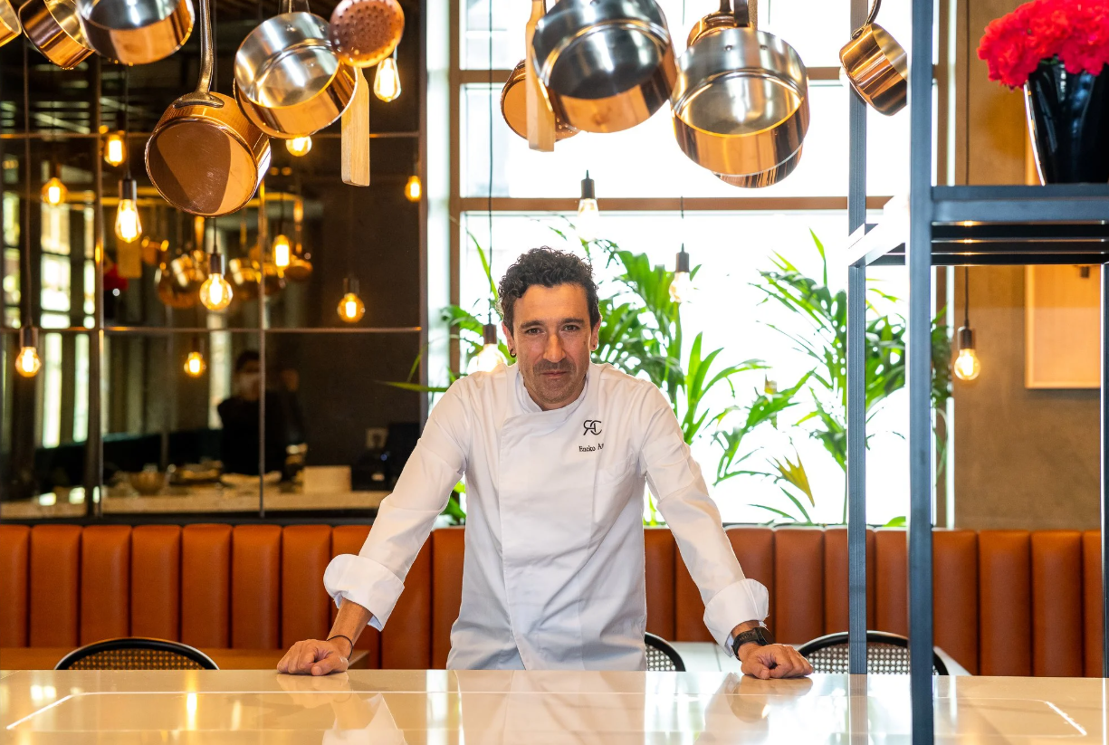Retrato del chef Eneko Atxa