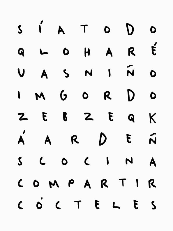 Tipograf&iacute;a Ni&ntilde;o Gordo